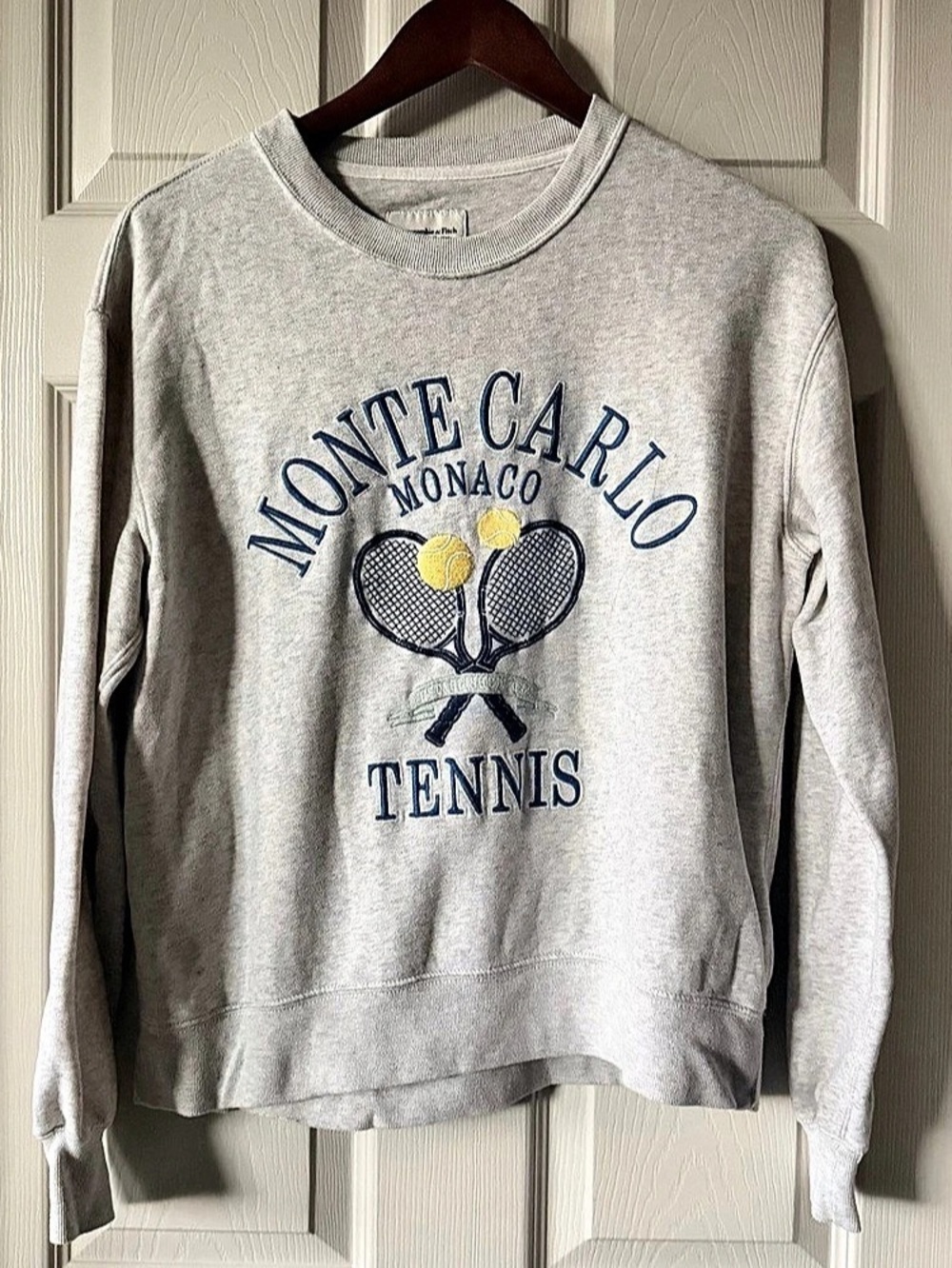 Abercrombie & Fitch Monte Carlo Monaco Tennis Sweatshirt Small